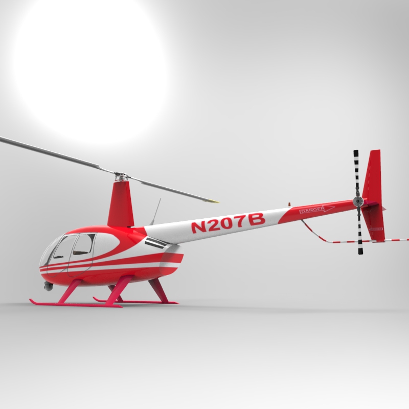 News Helicopter fbx format - Extended License by N/A