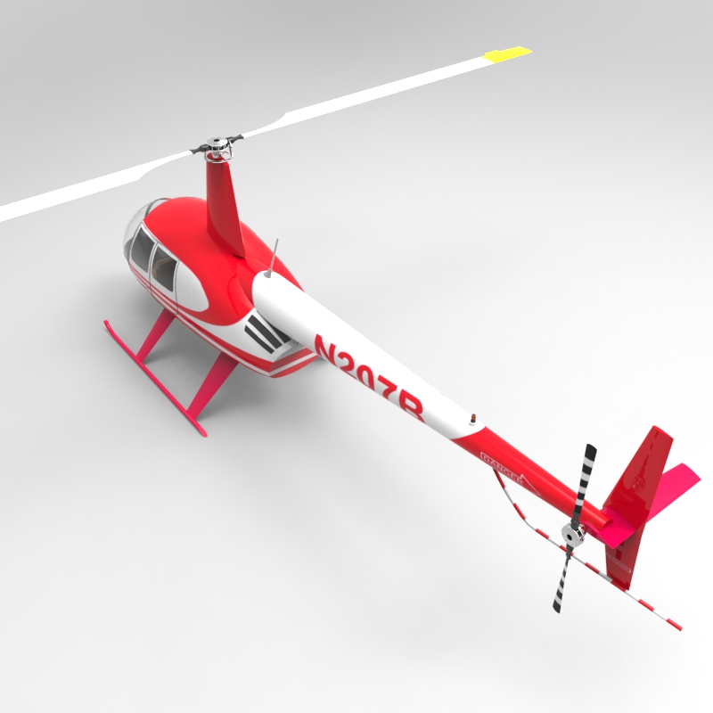 News Helicopter fbx format - Extended License by N/A