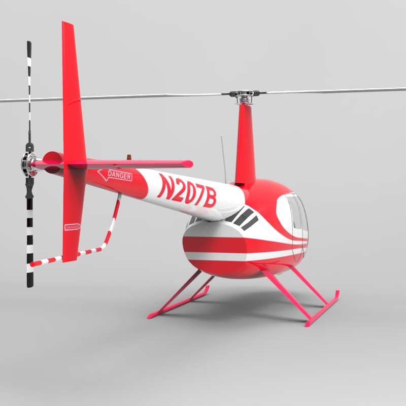 News Helicopter fbx format - Extended License by N/A