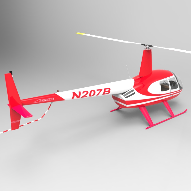 News Helicopter fbx format - Extended License by N/A