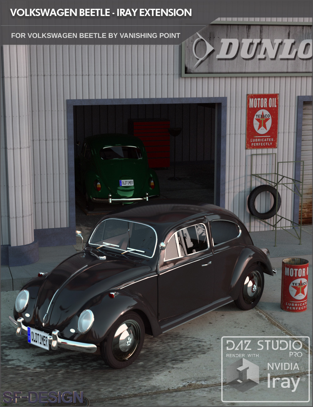 Iray Extension for Volkswagen Beetle by Vanishing Point (for DAZ Studio) by N/A