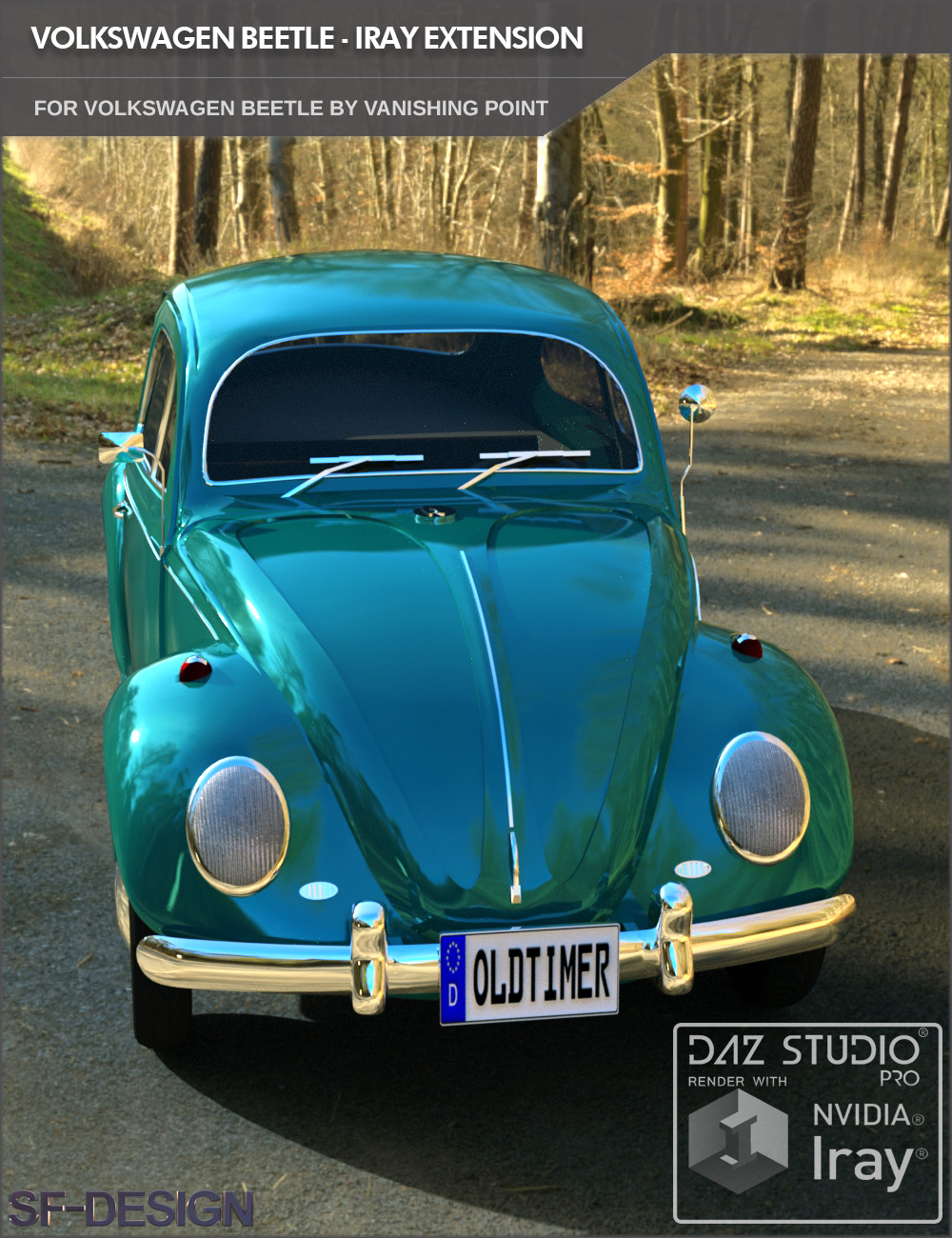 Iray Extension for Volkswagen Beetle by Vanishing Point (for DAZ Studio) by N/A