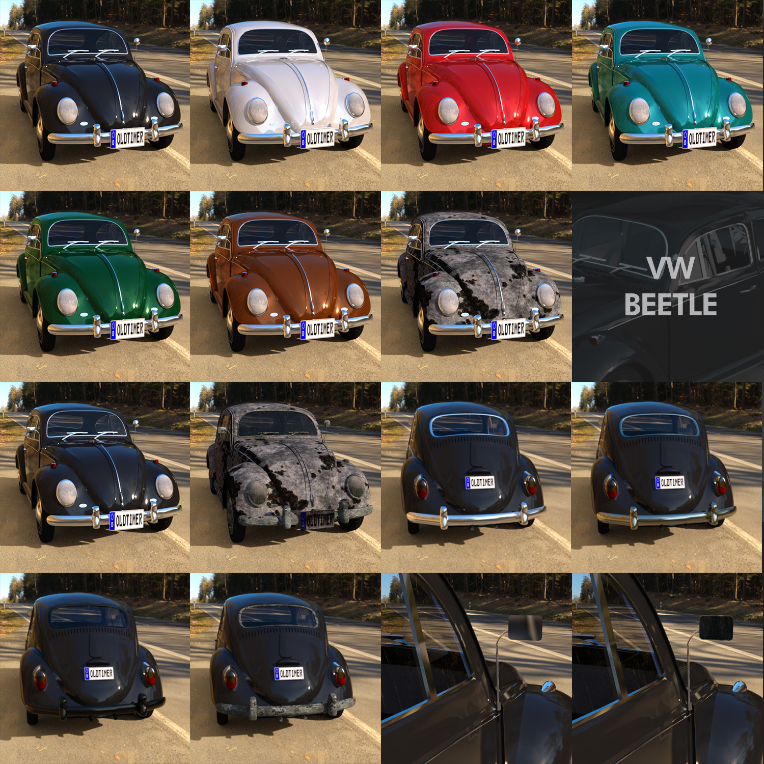 Iray Extension for Volkswagen Beetle by Vanishing Point (for DAZ Studio) by N/A