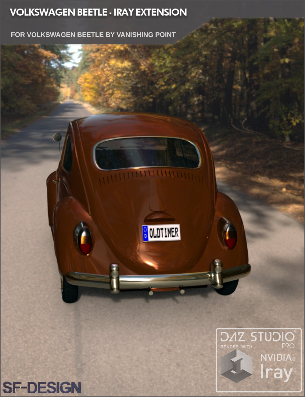 Iray Extension for Volkswagen Beetle by Vanishing Point (for DAZ Studio) by N/A