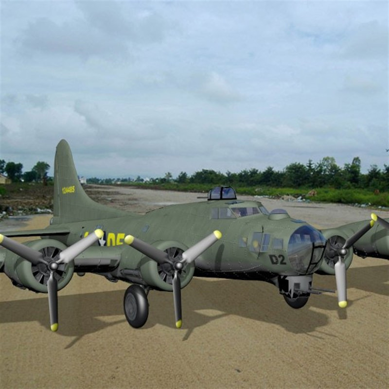 B 17G Flying Fortress fbx format - Extended License by N/A