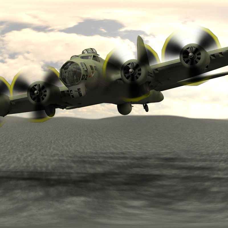 B 17G Flying Fortress fbx format - Extended License by N/A