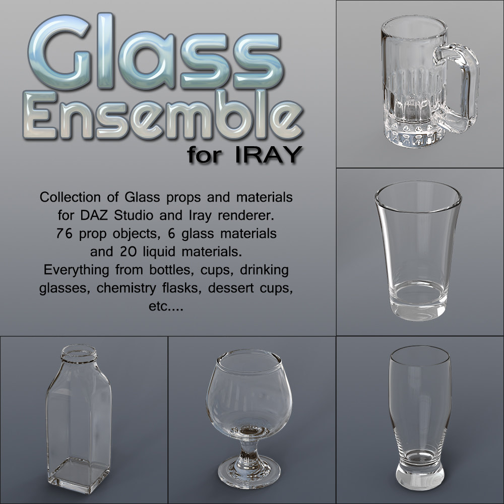 Exnem Glass Ensemble for IRAY by N/A