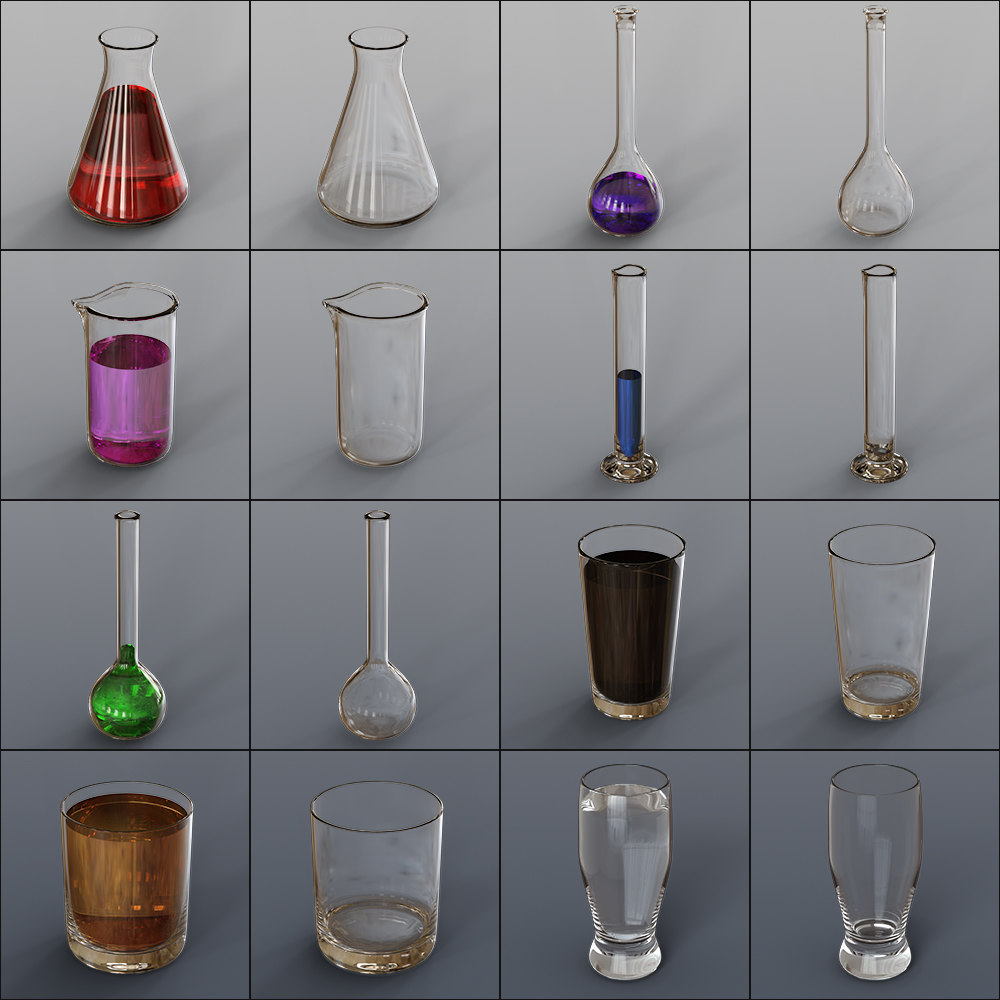 Exnem Glass Ensemble for IRAY by N/A