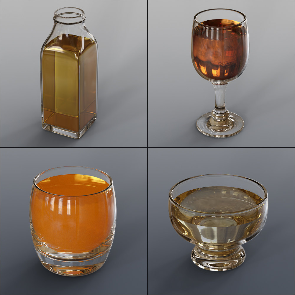 Exnem Glass Ensemble for IRAY by N/A