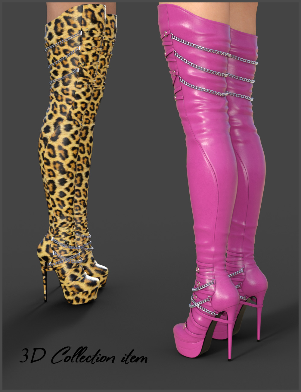 Evelyn High Boots for Genesis 3 Females by N/A