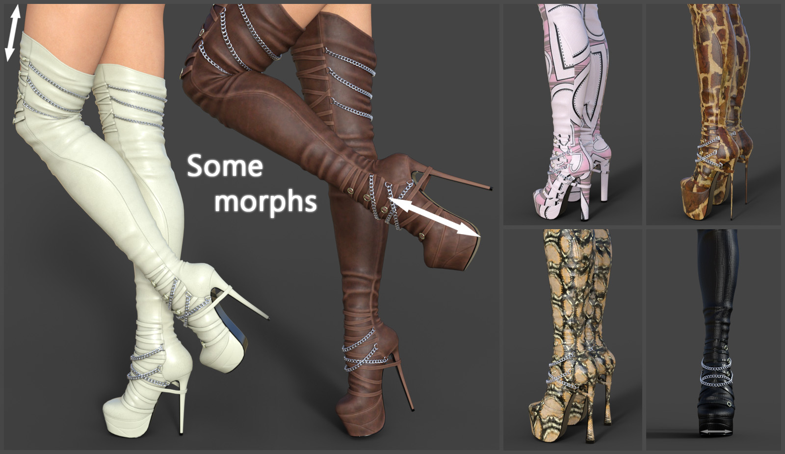 Evelyn High Boots for Genesis 3 Females by N/A