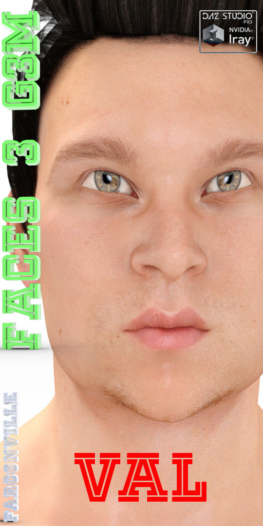Faces 3 for Genesis 3 Male and Michael 7 by N/A