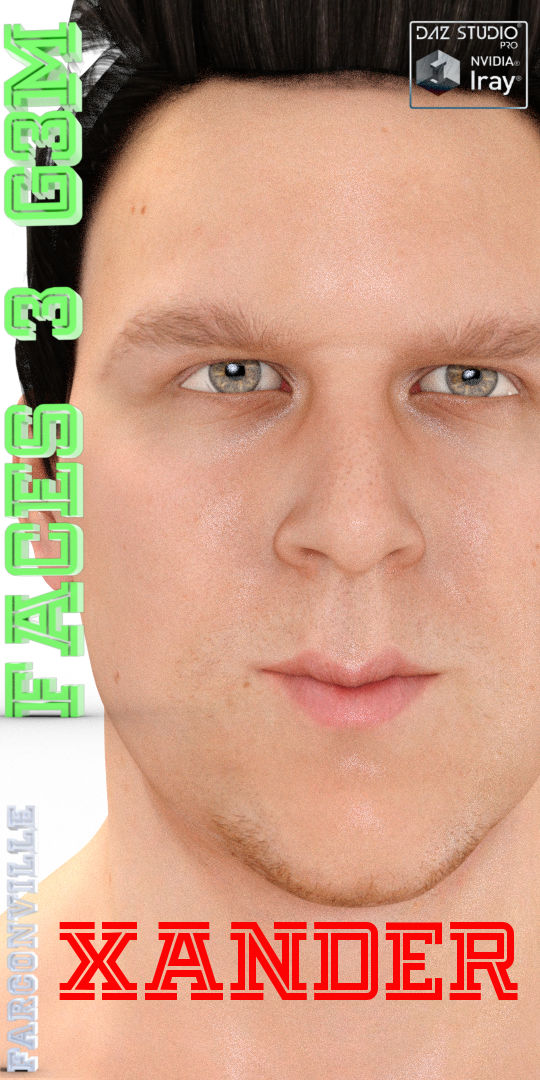 Faces 3 for Genesis 3 Male and Michael 7 by N/A