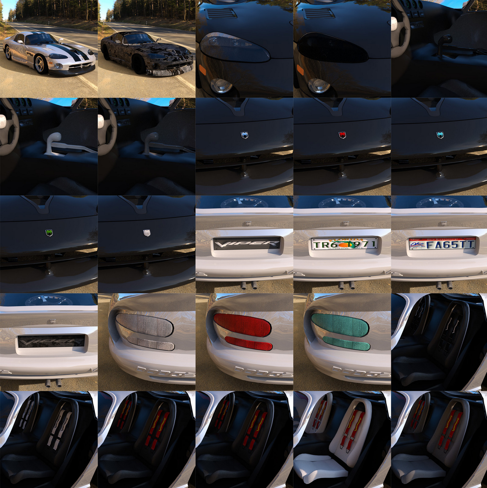 Add On for Dodge Viper by Vanishing Point (Iray Extension) by N/A
