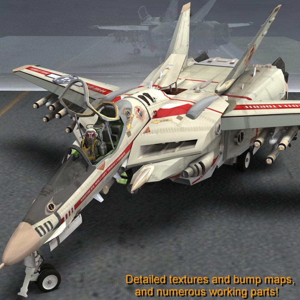 VGF-14 D Wildcat (for Poser) by N/A