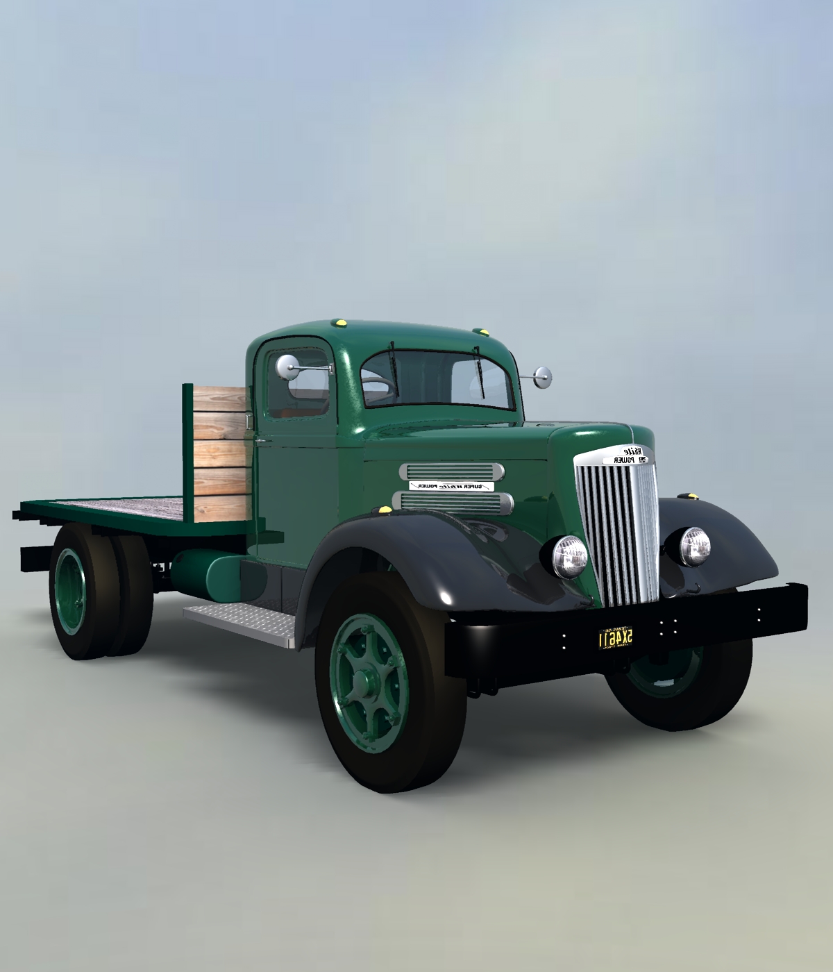 WHITE 718 STAKE BED 1939-EXTENDED LICENSE by N/A