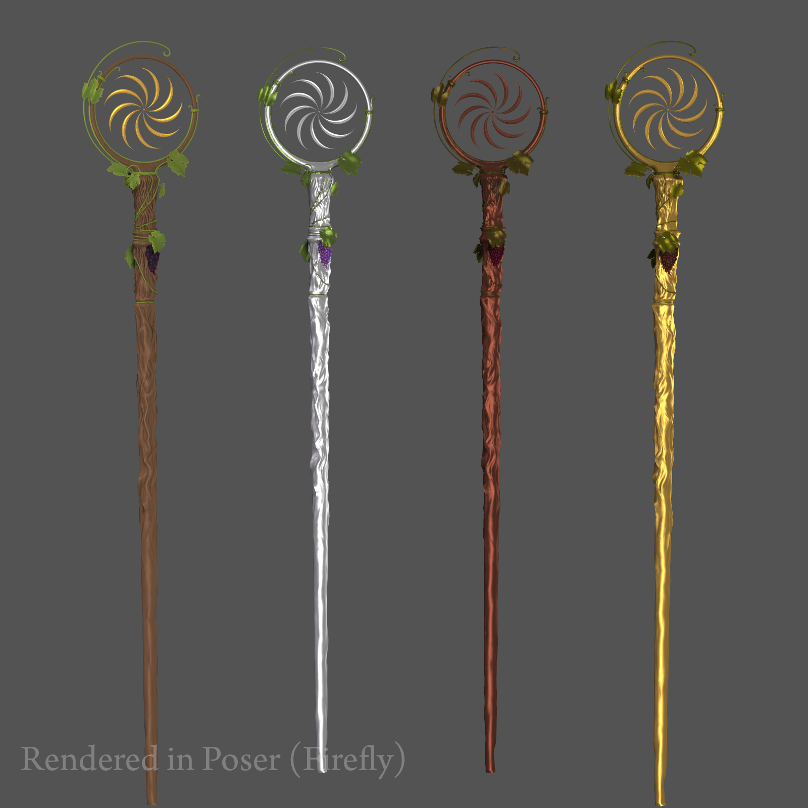 Sun Staff for Poser and Daz Studio 4.9 by N/A