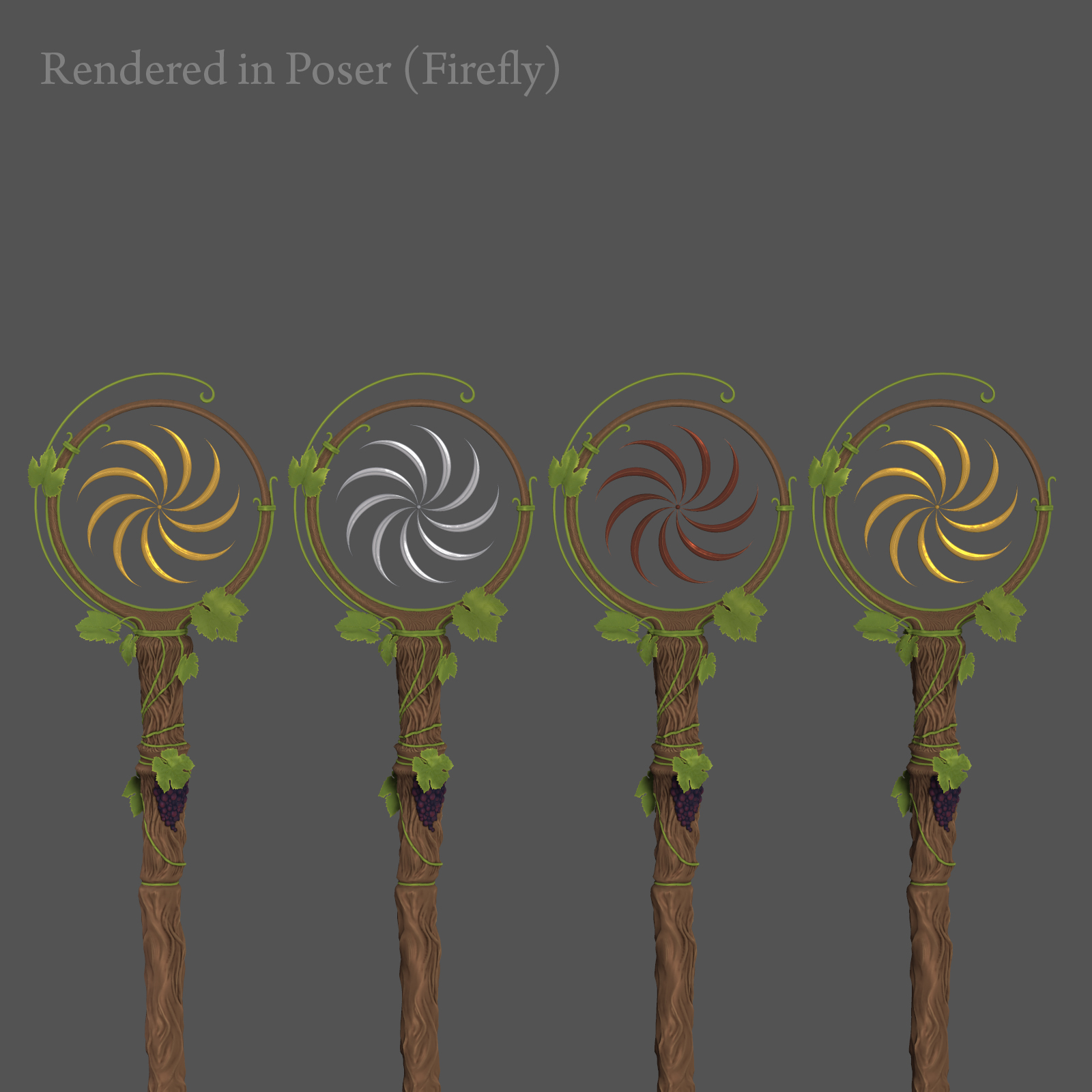 Sun Staff for Poser and Daz Studio 4.9 by N/A