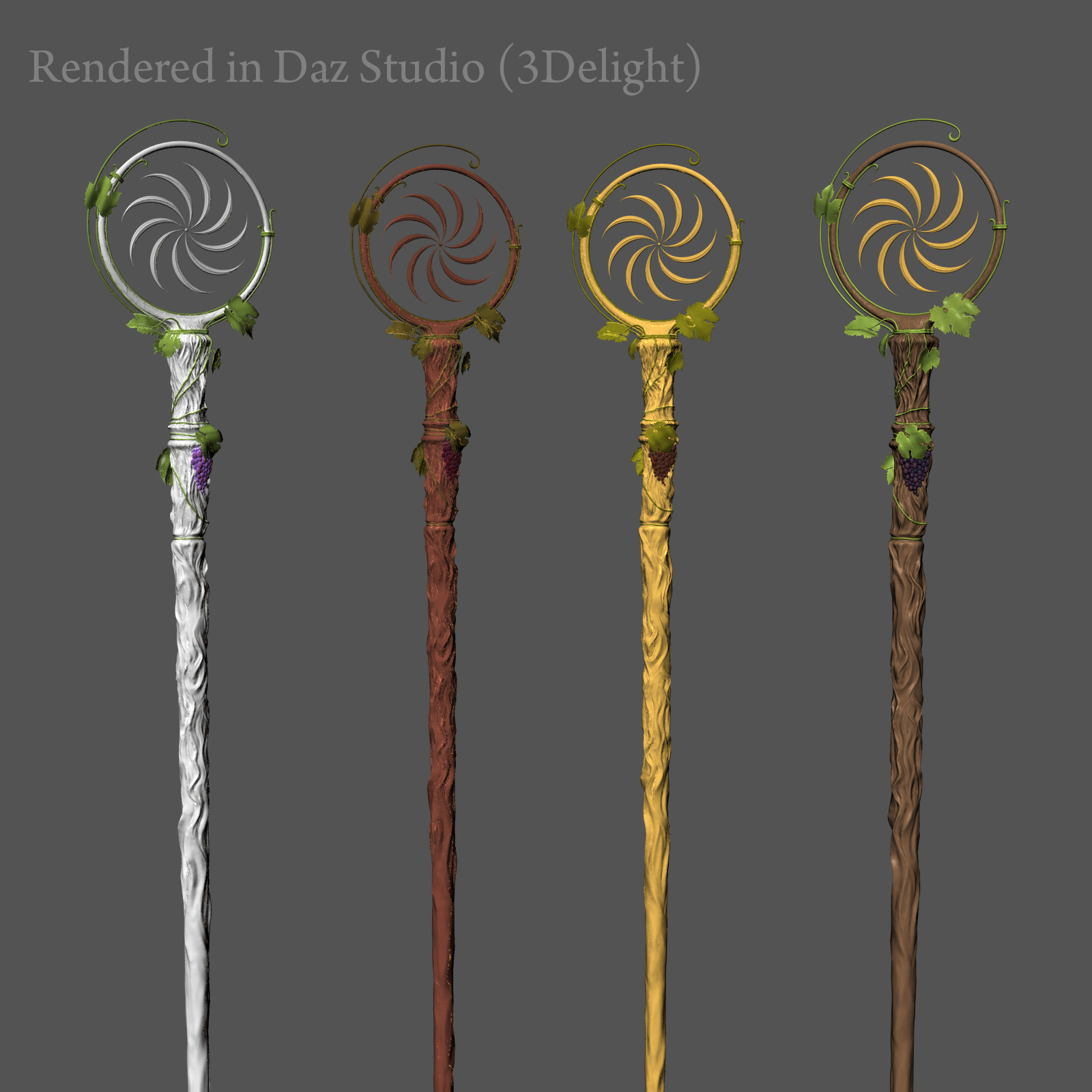 Sun Staff for Poser and Daz Studio 4.9 by N/A