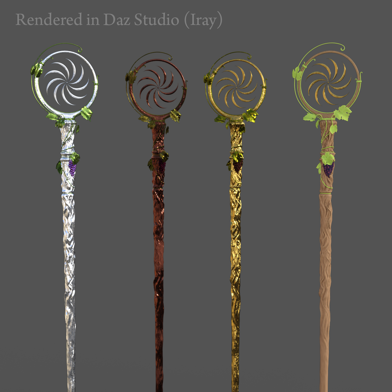Sun Staff for Poser and Daz Studio 4.9 by N/A