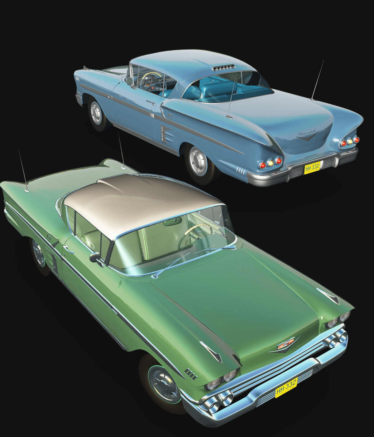 CHEVROLET IMPALA 1958 EXTENDED LICENSE by N/A