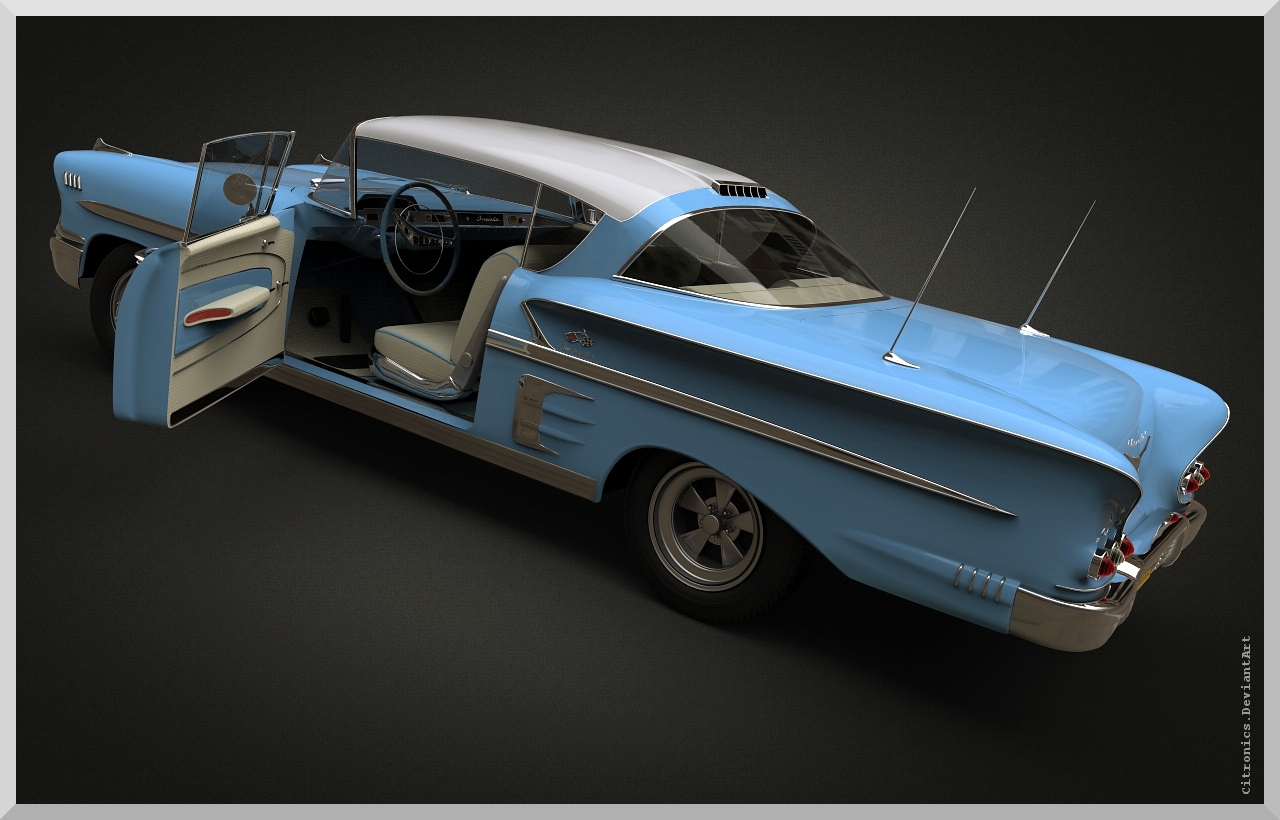 CHEVROLET IMPALA 1958 EXTENDED LICENSE by N/A