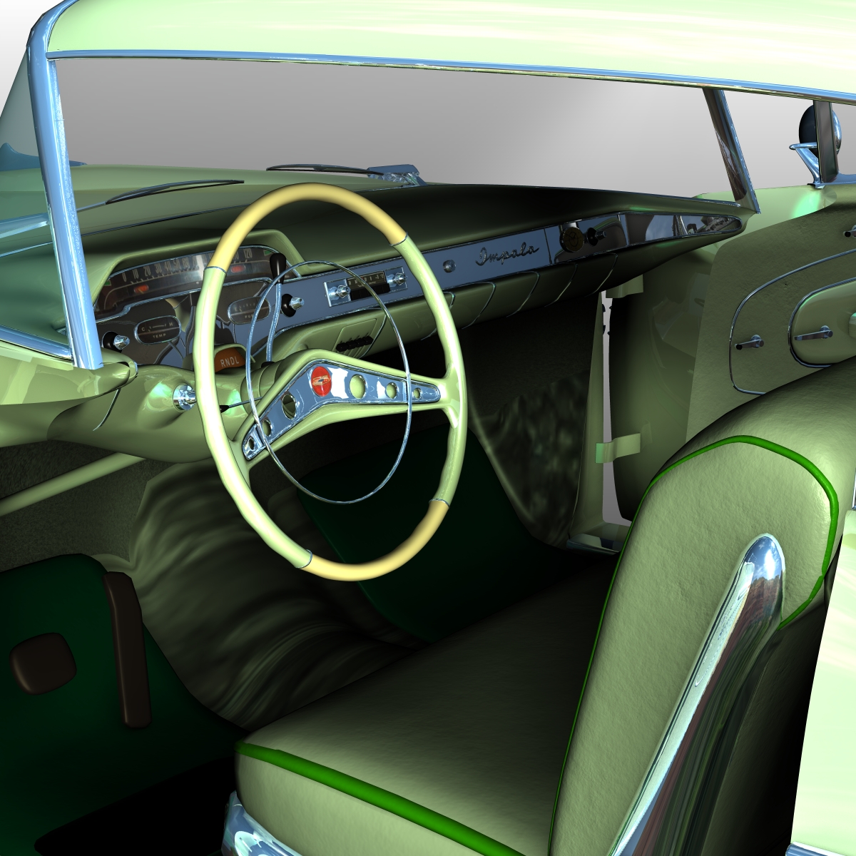 CHEVROLET IMPALA 1958 EXTENDED LICENSE by N/A