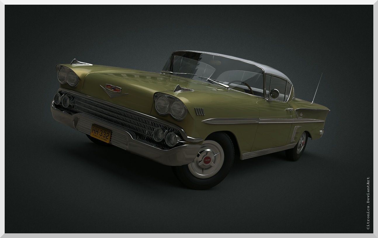 CHEVROLET IMPALA 1958 EXTENDED LICENSE by N/A
