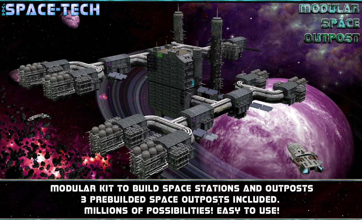 SpaceTech: Modular Space Outpost/Station Kit by N/A