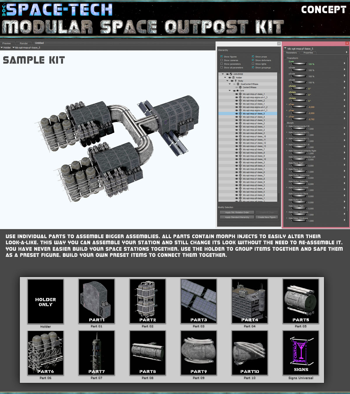 SpaceTech: Modular Space Outpost/Station Kit by N/A