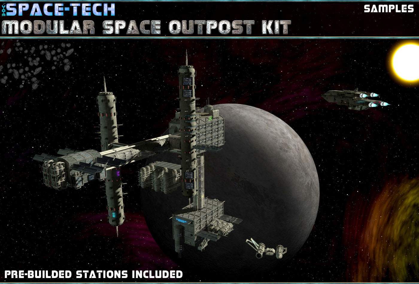 SpaceTech: Modular Space Outpost/Station Kit by N/A