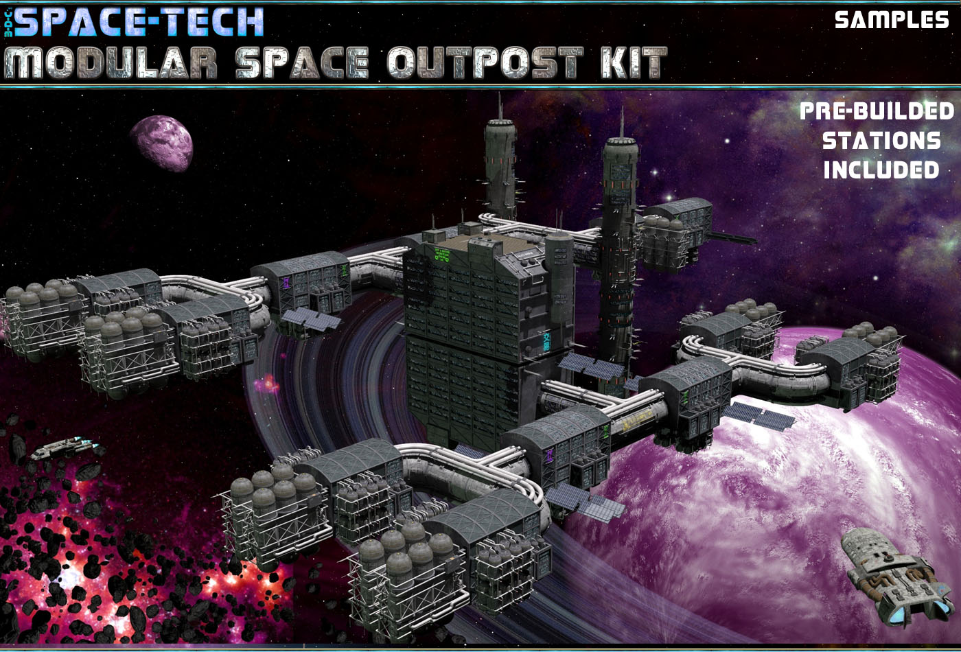 SpaceTech: Modular Space Outpost/Station Kit by N/A