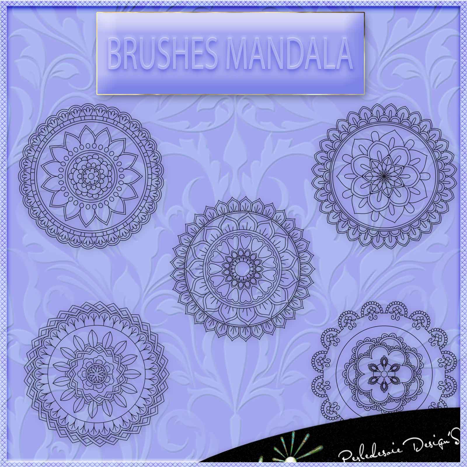 Brushes Mandala by N/A