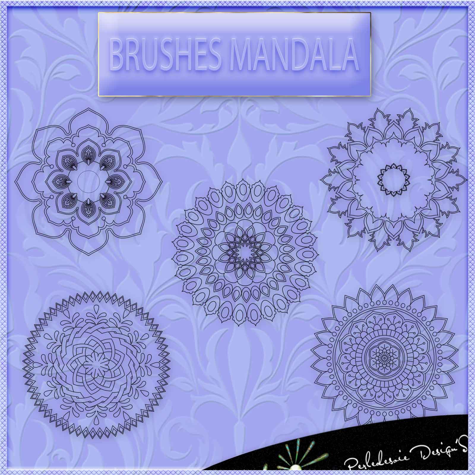 Brushes Mandala by N/A