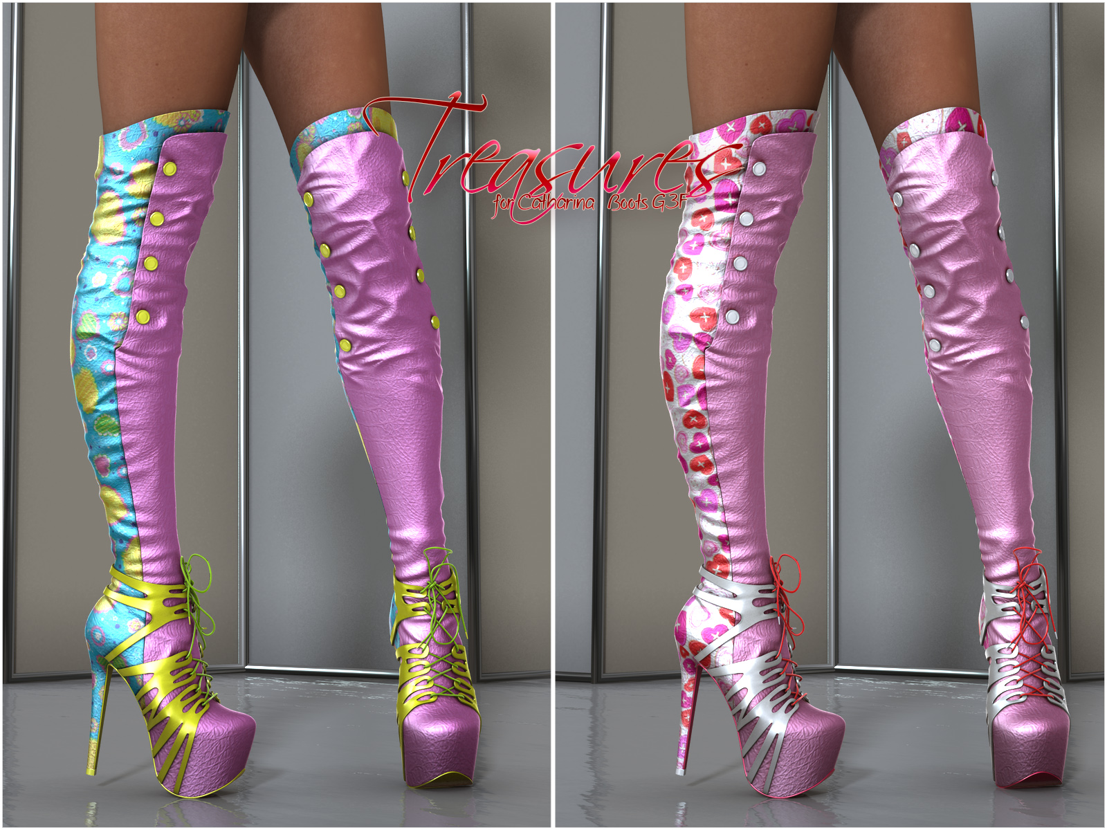 Treasures Catharina High Boots G3F by N/A