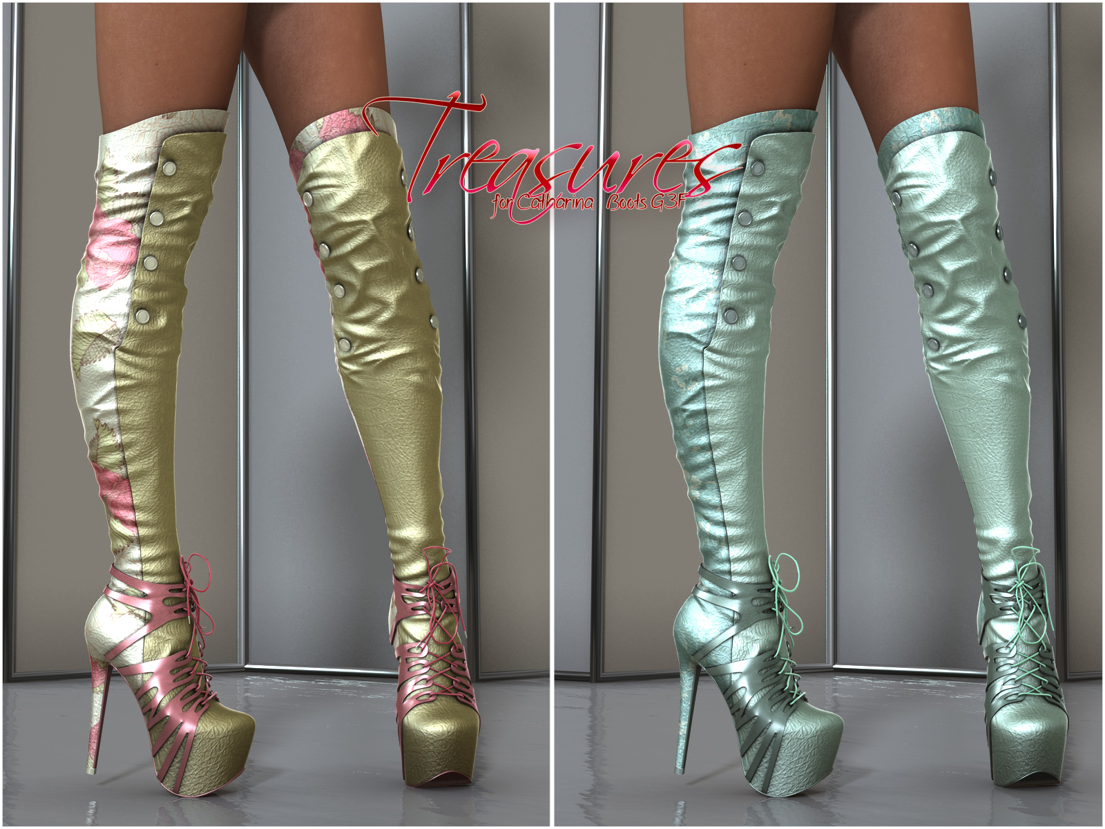 Treasures Catharina High Boots G3F by N/A