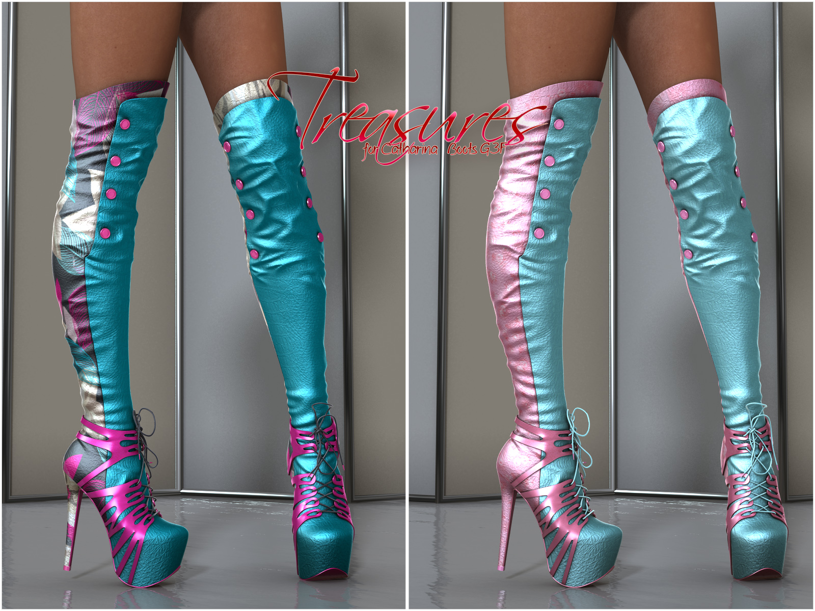 Treasures Catharina High Boots G3F by N/A