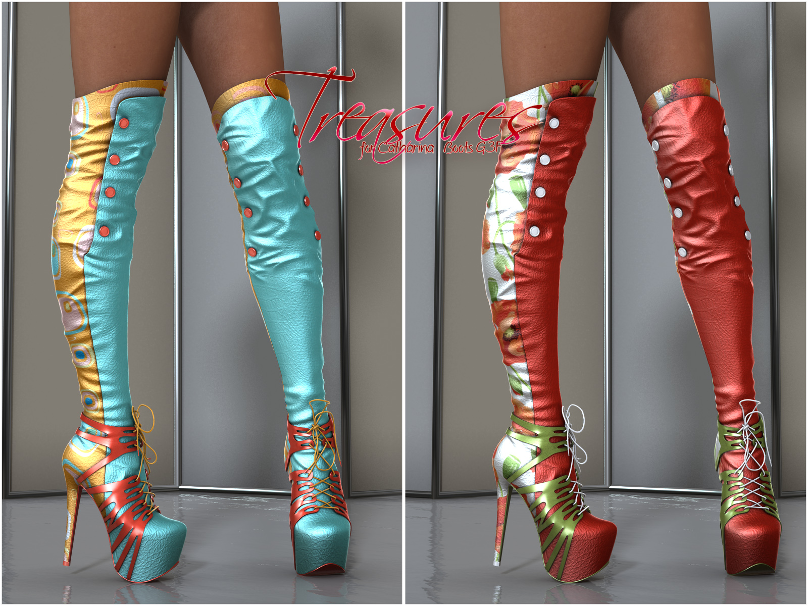 Treasures Catharina High Boots G3F by N/A