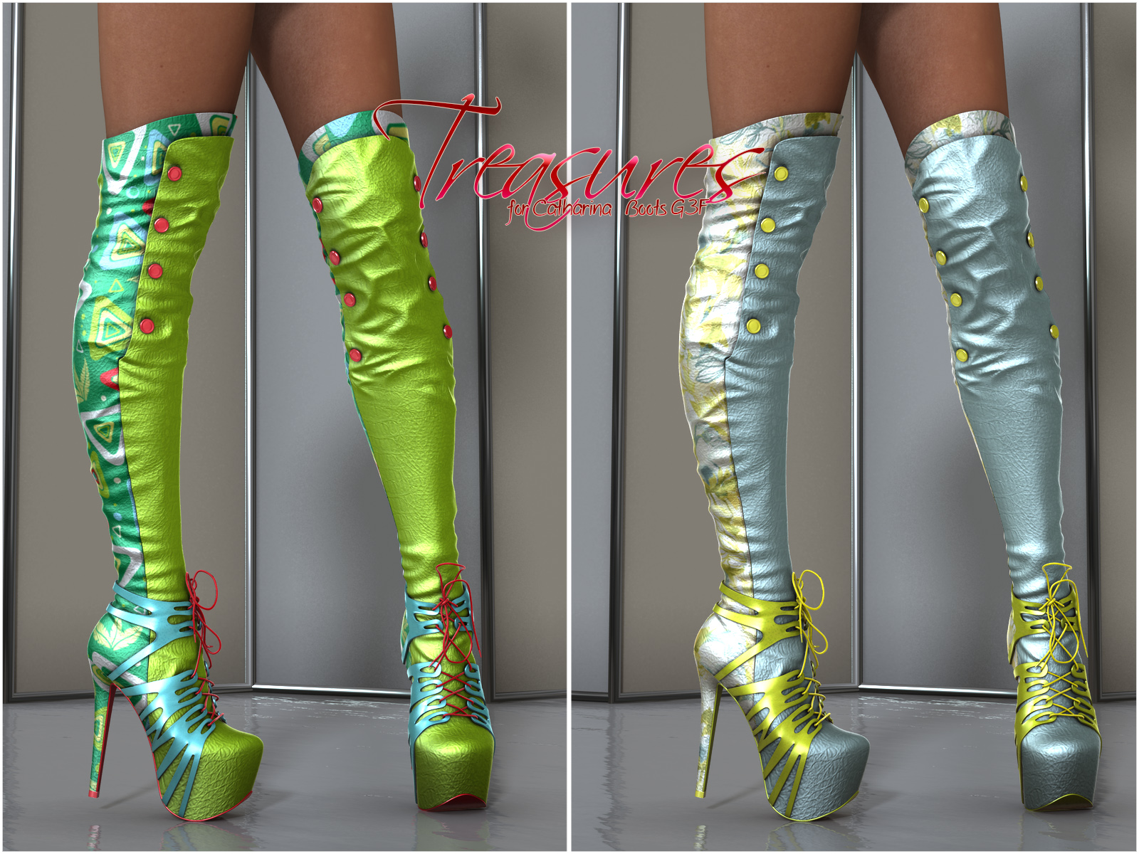 Treasures Catharina High Boots G3F by N/A