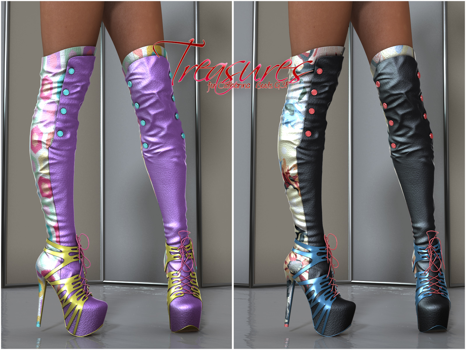 Treasures Catharina High Boots G3F by N/A