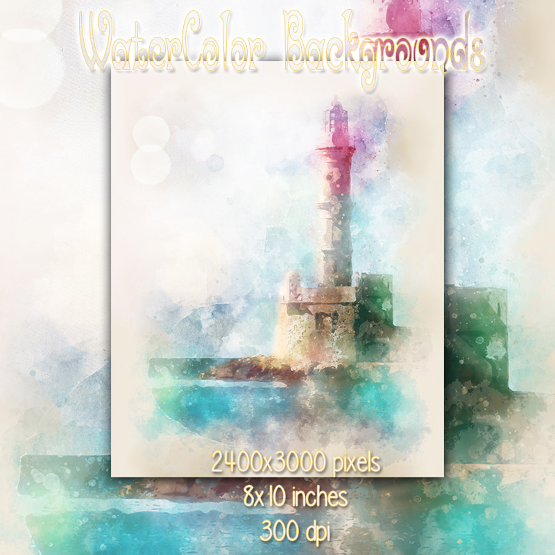 WaterColor Backgrounds by N/A