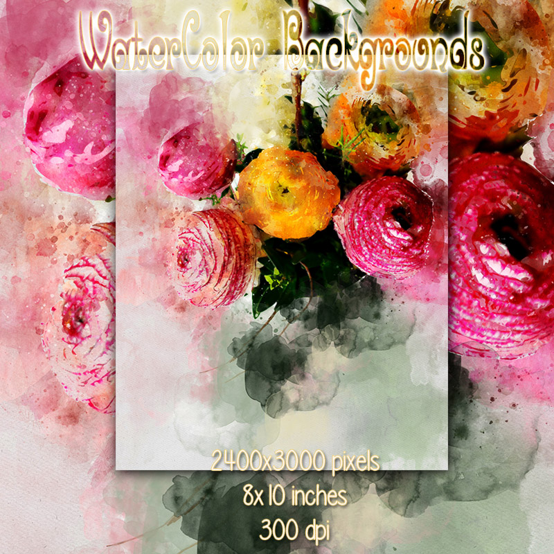 WaterColor Backgrounds by N/A