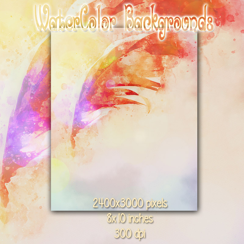 WaterColor Backgrounds by N/A