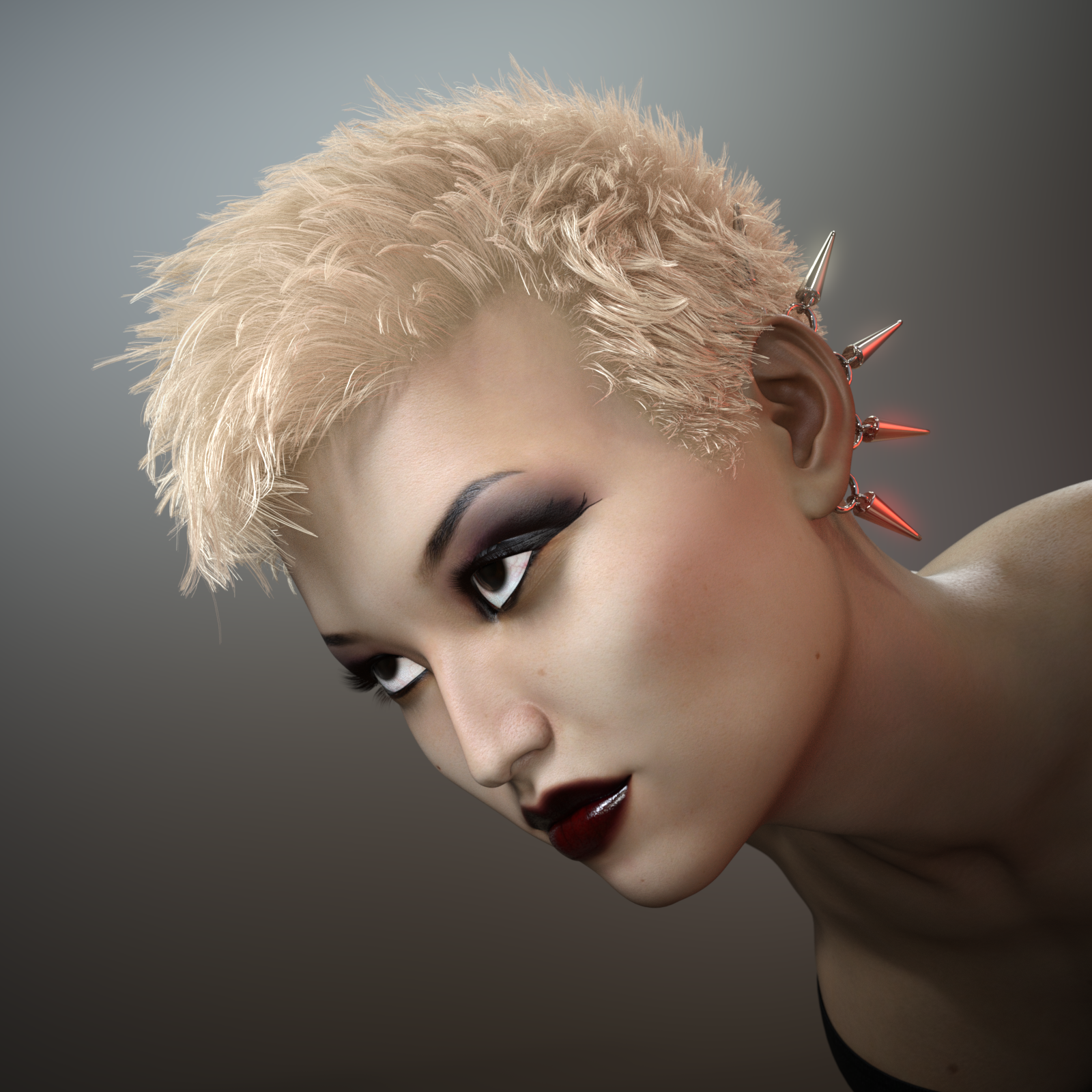 Short Cropped Hair for Genesis 3 Male and Females by N/A