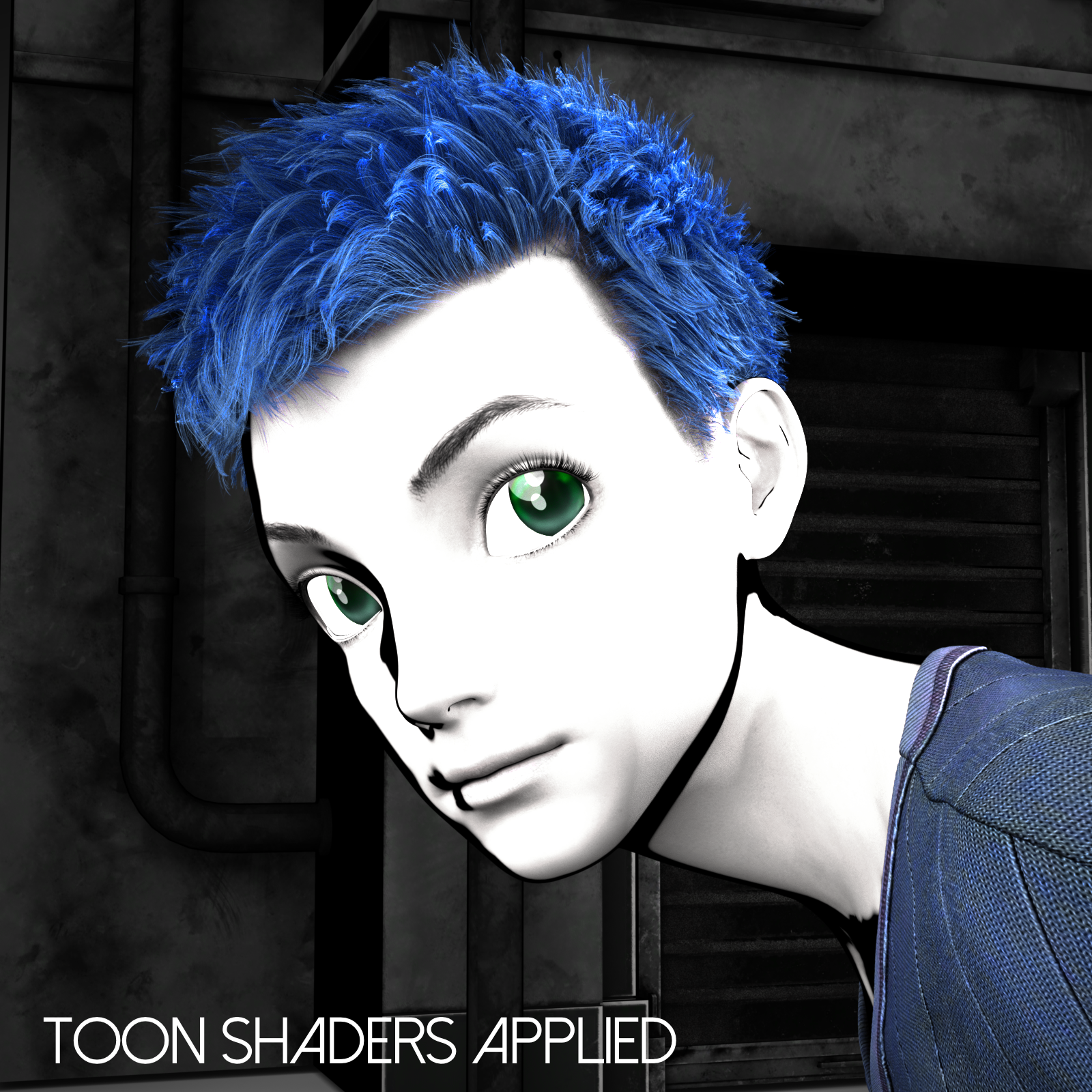 Short Cropped Hair for Genesis 3 Male and Females by N/A