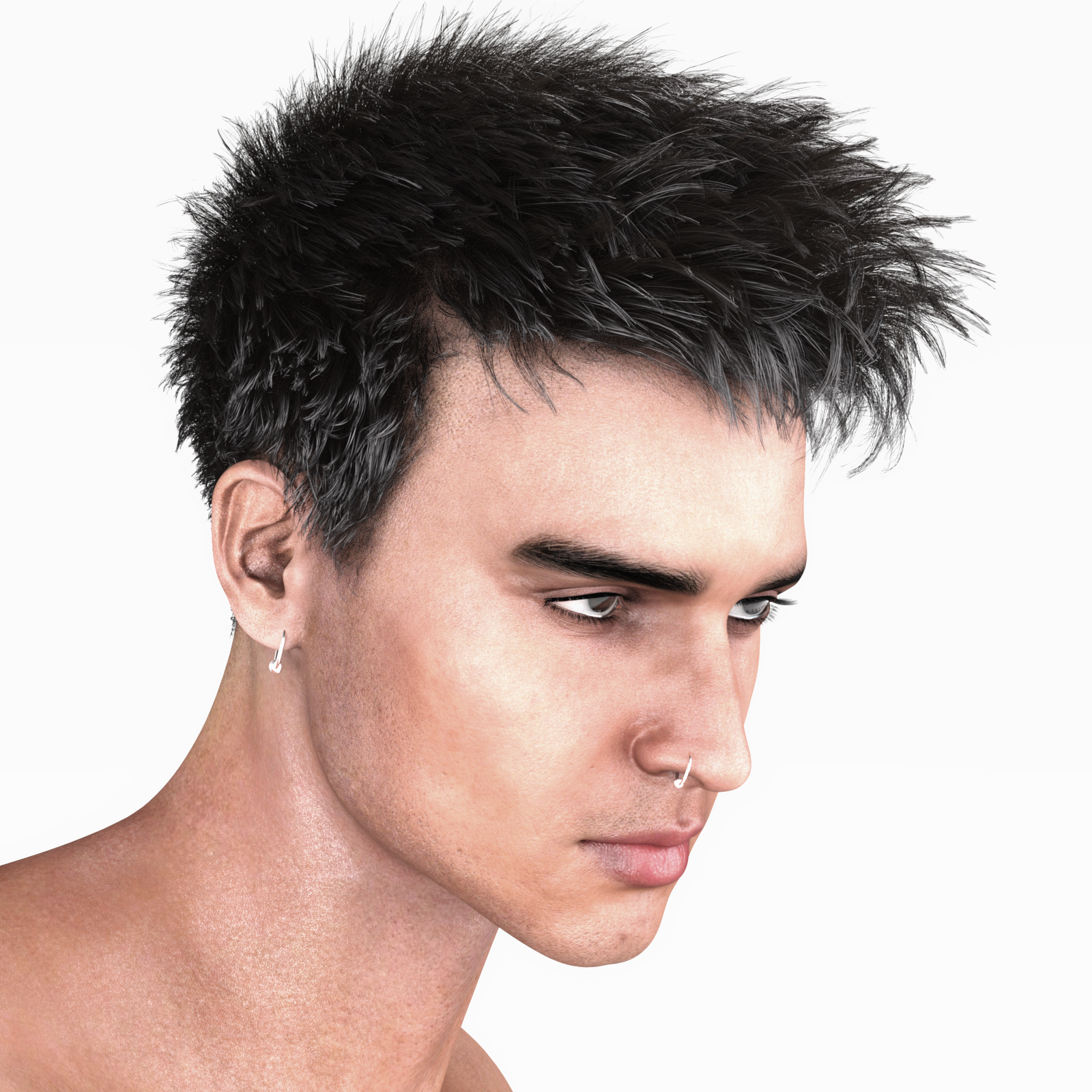 Short Cropped Hair for Genesis 3 Male and Females by N/A