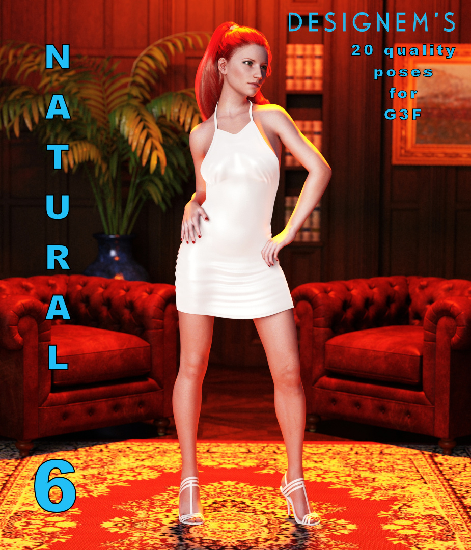 Natural 6 poses for G3F by N/A