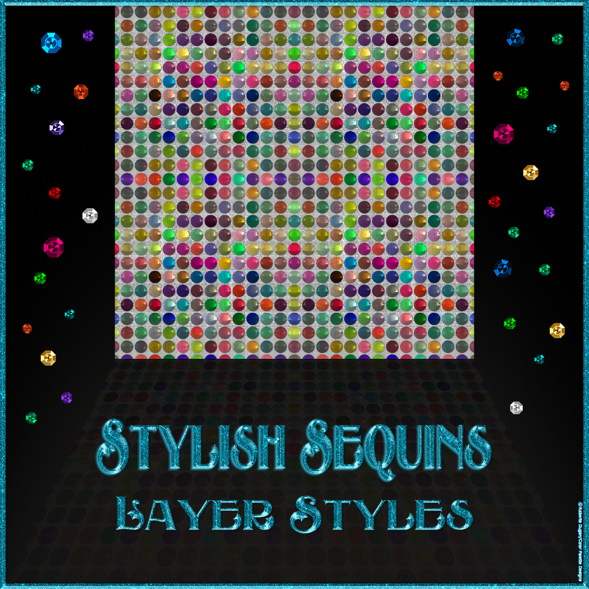 Stylish Sequins Layer Styles by N/A