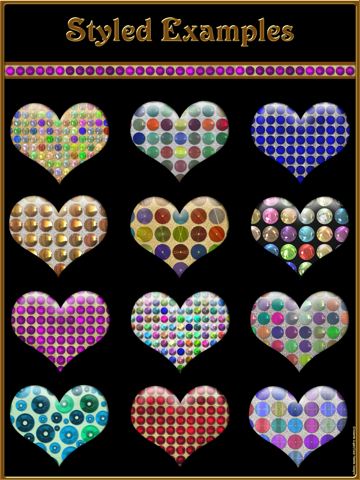 Stylish Sequins Layer Styles by N/A