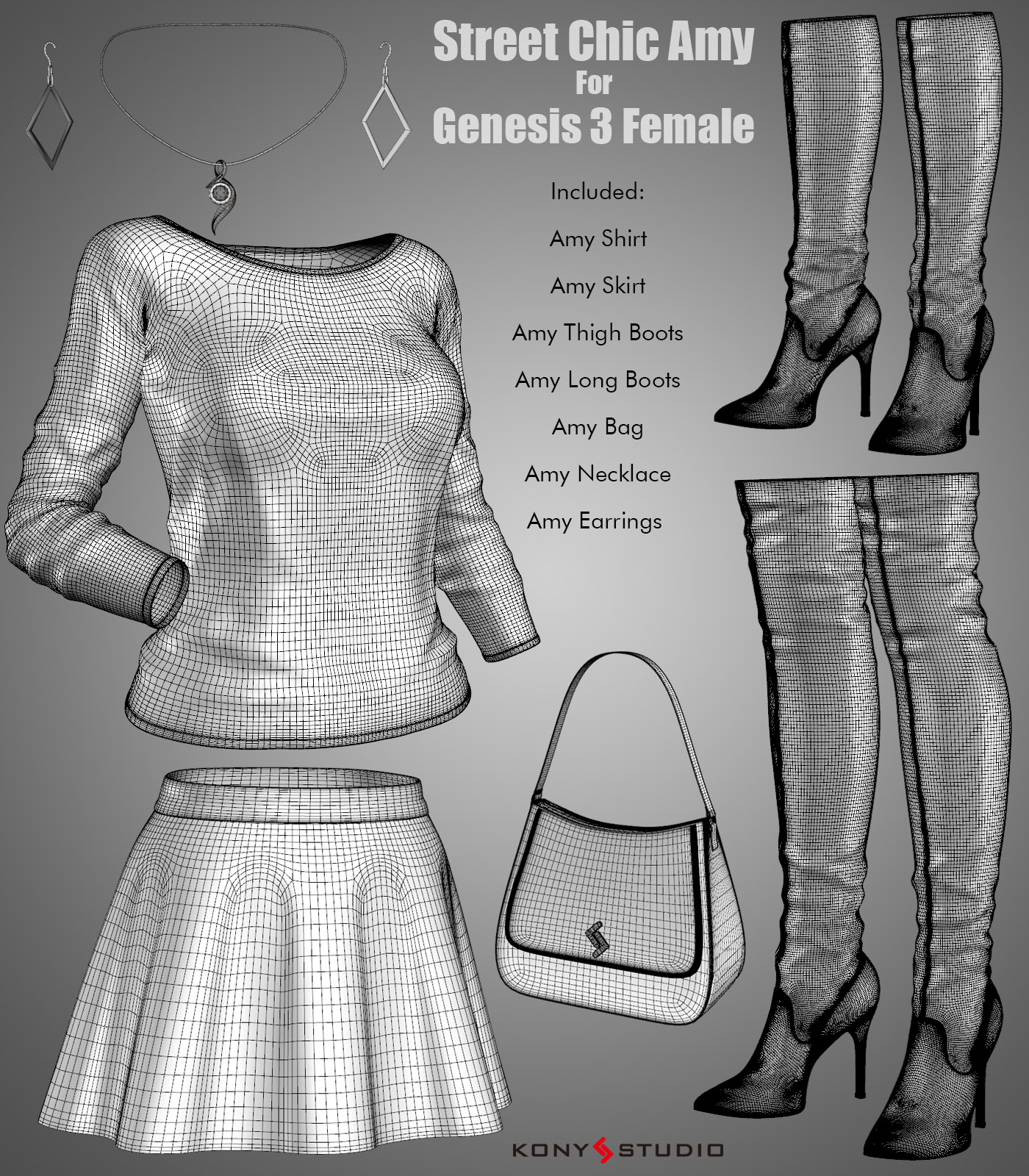 Street Chic Amy for G3f by N/A